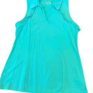 Lilly Pulitzer Aqua Sleeveless Tank Top size S